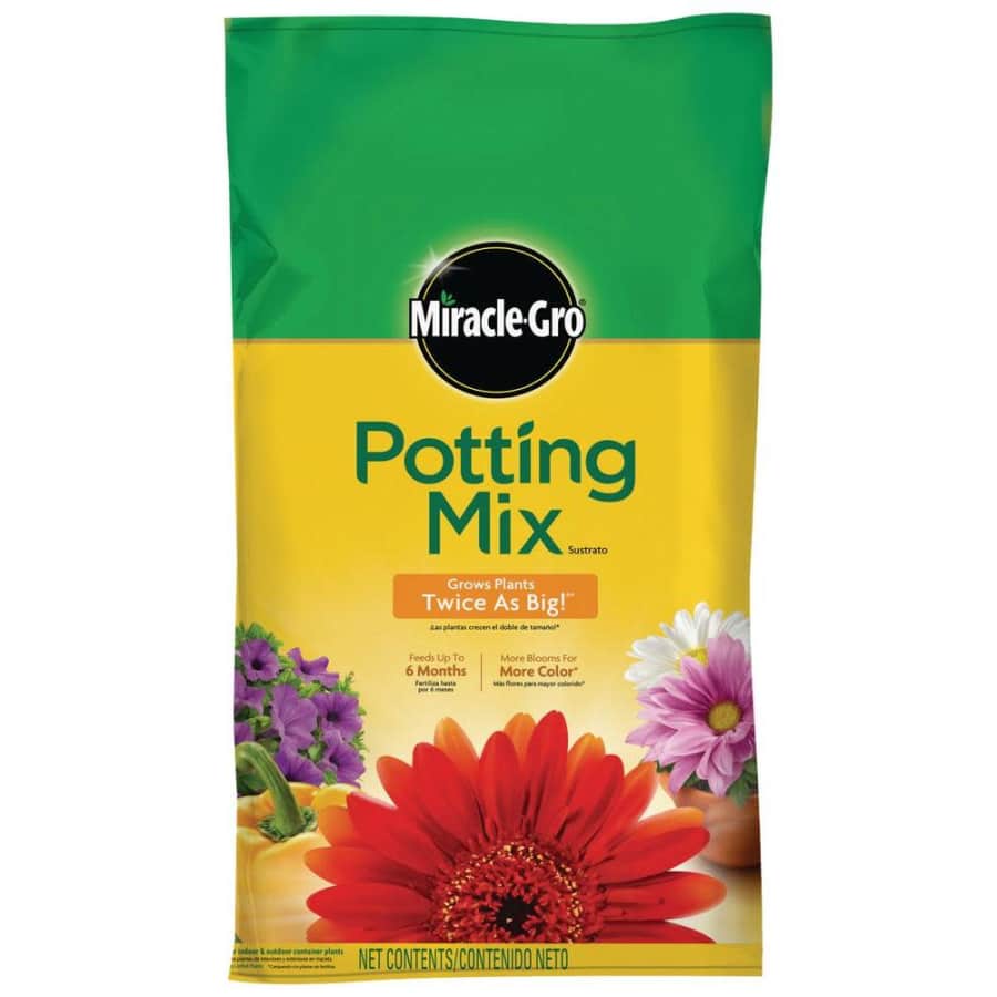 Miracle-Gro 25-qt. potting mix for $6