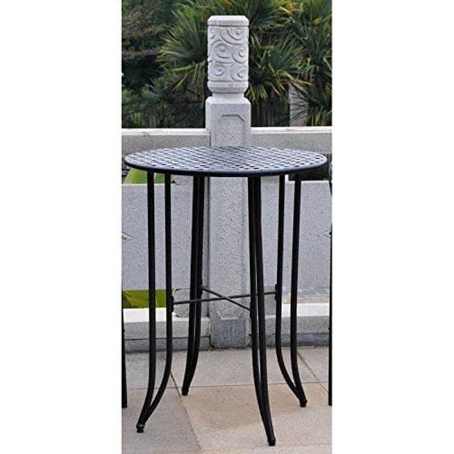 International Caravan Iron Bar-Height Patio Table in Rustic Brown for $112 International Caravan Iron Bar-Height Patio Table in Rustic Brown for $112