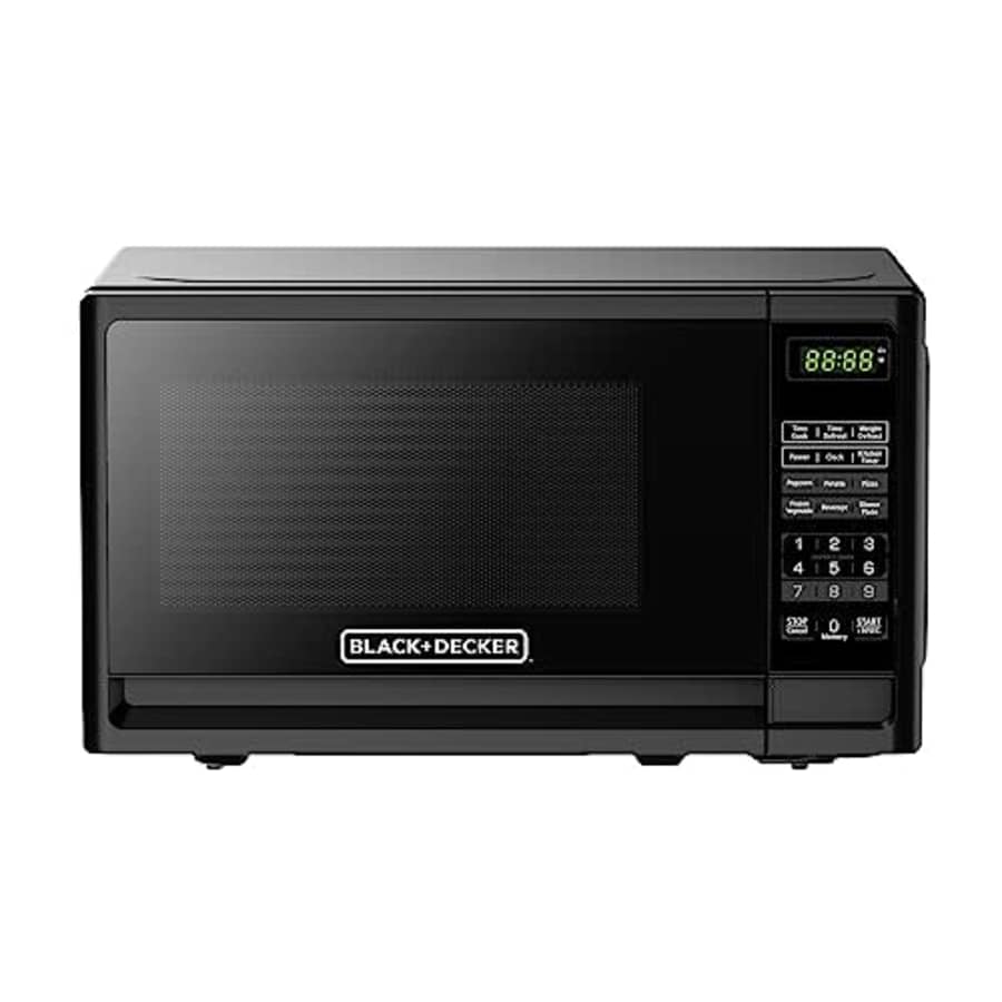 BLACK+DECKER Countertop 0.7 Cu. Ft. 700 Watts Compact Microwave Oven with LED Lighting, Child Lock for $74 BLACK+DECKER Countertop 0.7 Cu. Ft. 700 Watts Compact Microwave Oven with LED Lighting, Child Lock for $74