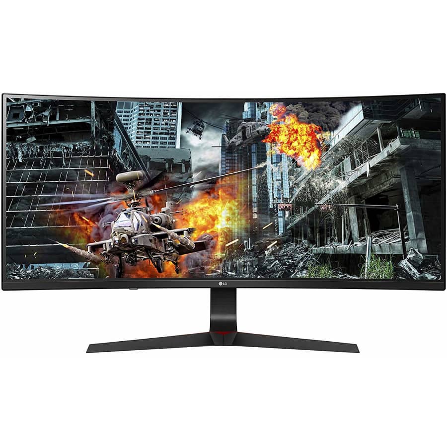 LG 34" UltraGear 21:9 Curved IPS HDR Gaming Monitor for $380