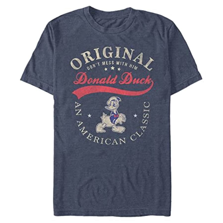 Disney Big & Tall Classic Mickey The One and Only Donald Men's Tops Short Sleeve Tee Shirt, Navy for $25 Disney Big & Tall Classic Mickey The One and Only Donald Men's Tops Short Sleeve Tee Shirt, Navy for $25
