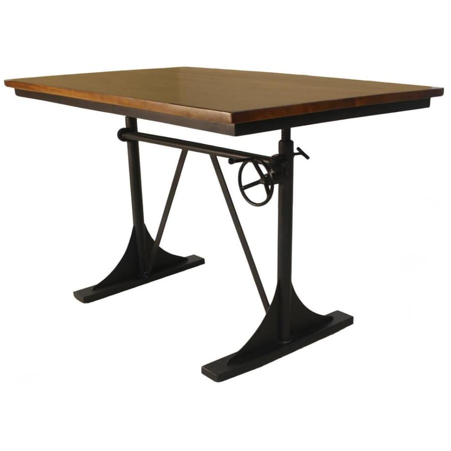 Carolina Forge Brio 40" Height-Adjustable Standing Desk w/ Hardwood Top for $391