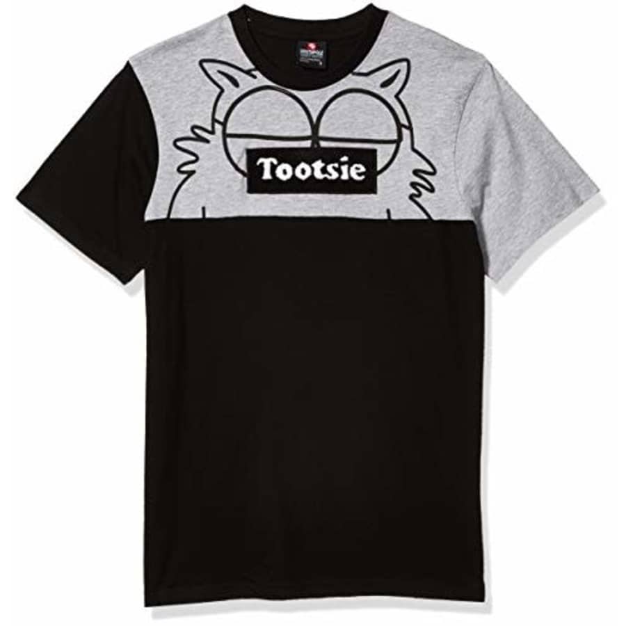 Southpole Men's Tootsie T-Shirt, Heather Grey Chenille Owl, Large for $15