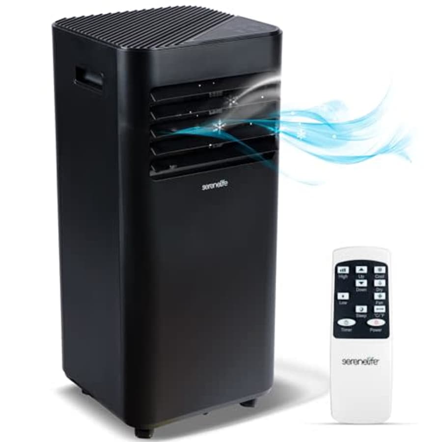 SereneLife SLPAC182B Portable Air Conditioner-8000 BTU Capacity (ASHRAE) Compact Home A/C Cooling for $278