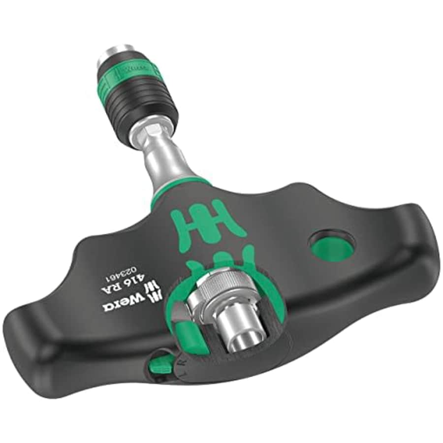 Wera 05023461001 416 RA T-Handle bitholding Screwdriver with Ratchet Function and Rapidaptor for $48