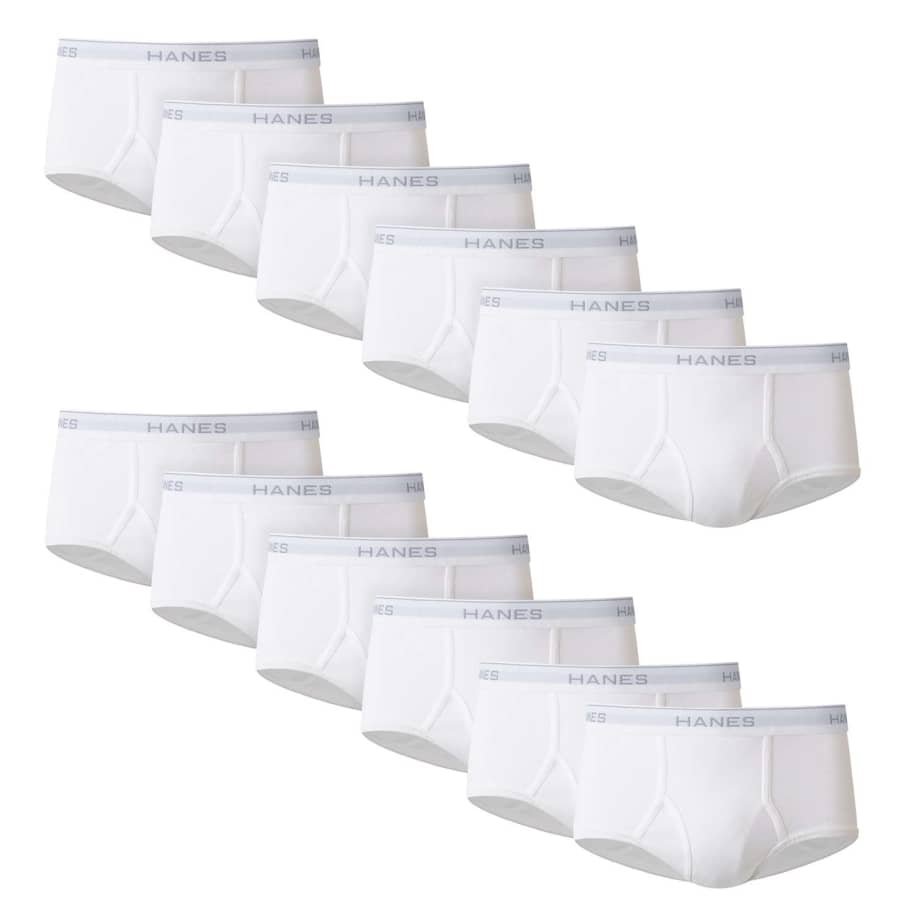 Hanes Men's Briefs 12-Pack for $18