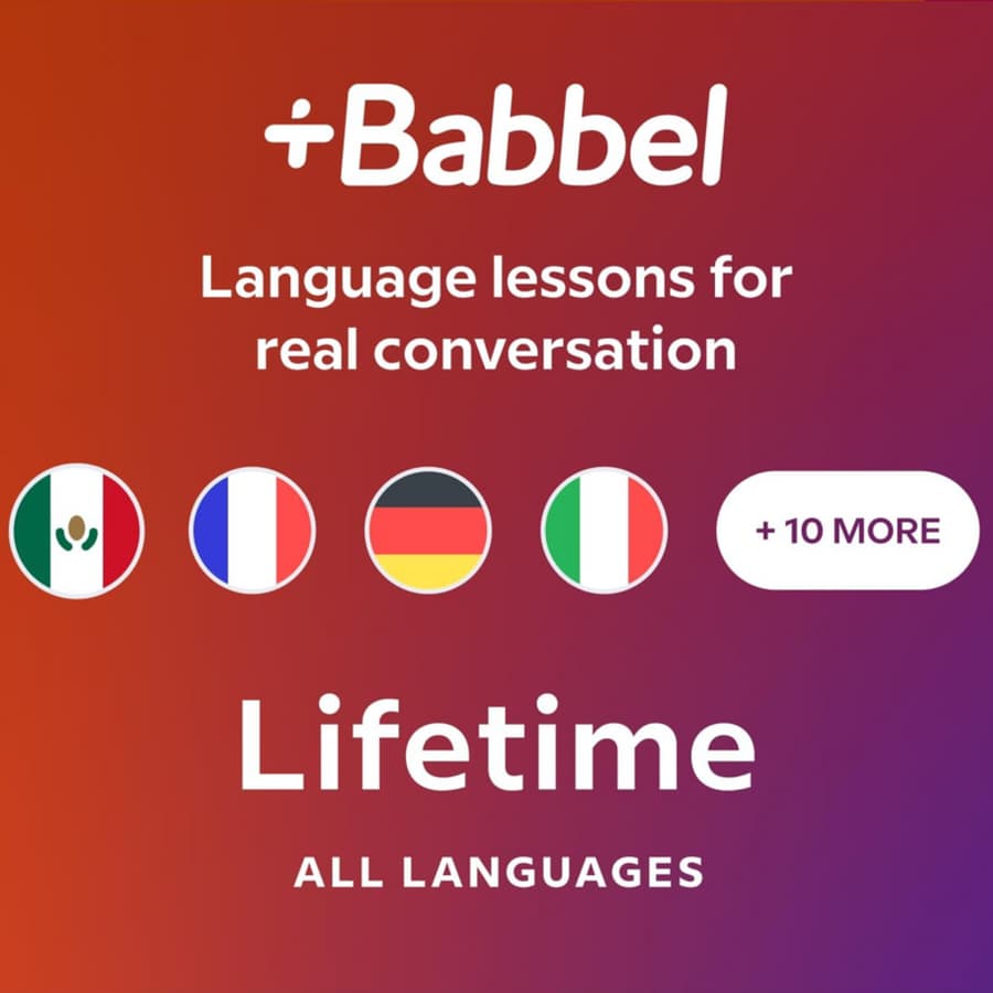 Babbel Language Learning: Lifetime Subscription (All Languages): $139.97 Babbel Language Learning: Lifetime Subscription (All Languages): $139.97