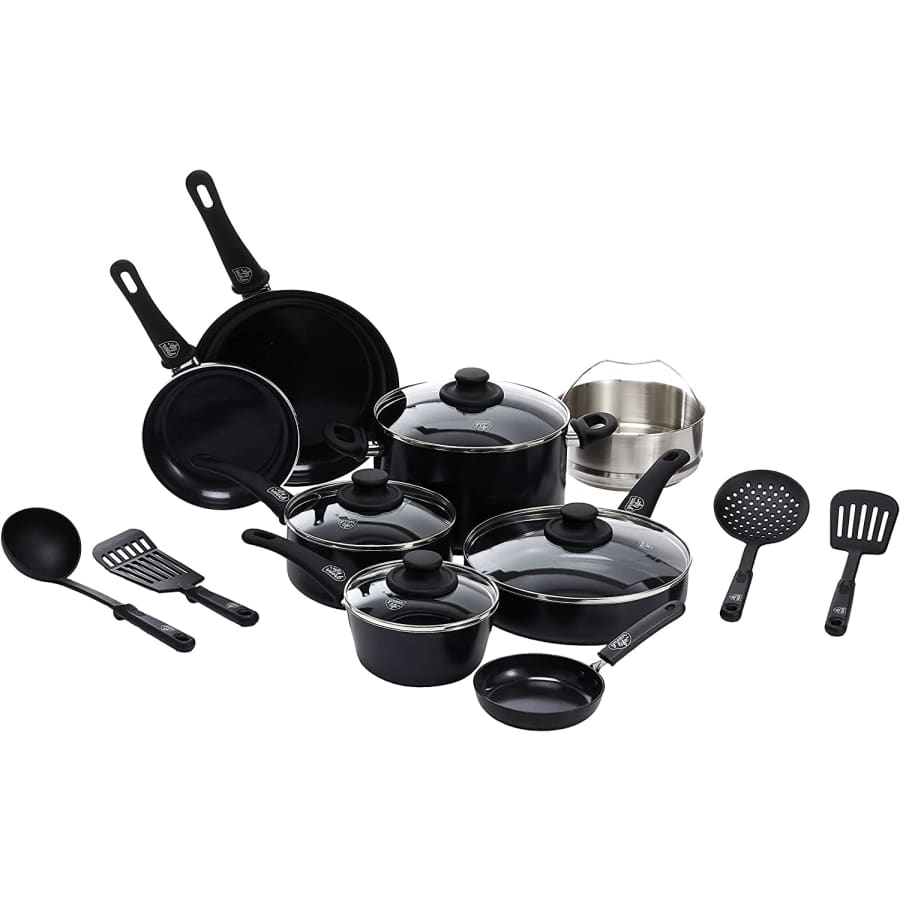 GreenLife 16-Piece Diamond Healthy Ceramic Nonstick Cookware Set for $166 GreenLife 16-Piece Diamond Healthy Ceramic Nonstick Cookware Set for $166