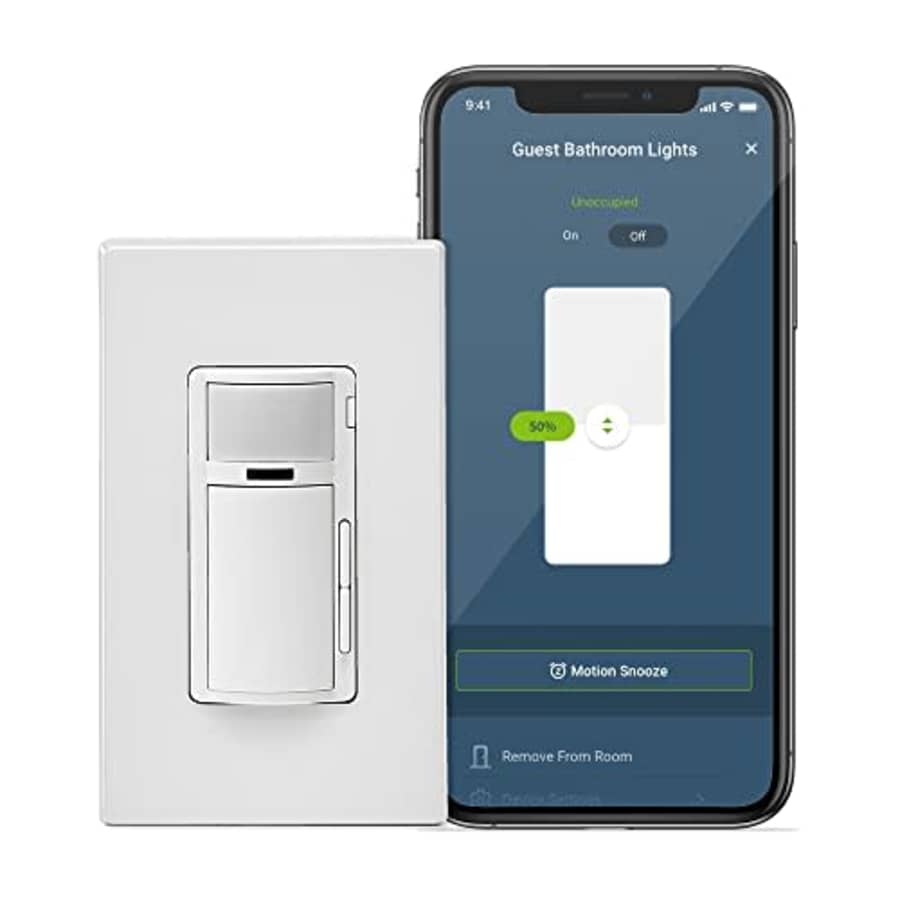Leviton Decora Smart Motion Sensing Dimmer Switch, Wi-Fi 2ndGen, Neutral Wire Required, Works with for $50
