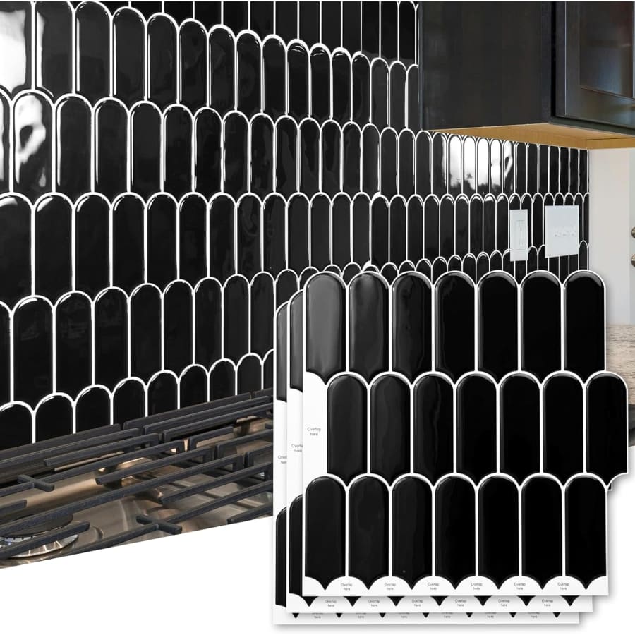 Art3d 10-Sheet Peel and Stick Kitchen Backsplash Tile for $28 Art3d 10-Sheet Peel and Stick Kitchen Backsplash Tile for $28