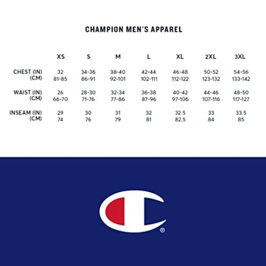 Champion Men's, Powerblend Fleece Shorts, C Logo, 7" Inseam, Bright Royal-549314, Small for $26 Champion Men's, Powerblend Fleece Shorts, C Logo, 7" Inseam, Bright Royal-549314, Small for $26