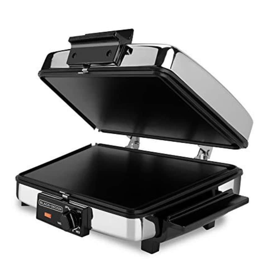 Black + Decker BLACK+DECKER 3-in-1 Waffle Maker with Nonstick Reversible Plates, Stainless Steel, G48TD for $70 Black + Decker BLACK+DECKER 3-in-1 Waffle Maker with Nonstick Reversible Plates, Stainless Steel, G48TD for $70