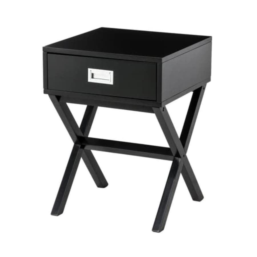 Glitzhome 1-Drawer X-Leg Side/End Table for $59 Glitzhome 1-Drawer X-Leg Side/End Table for $59