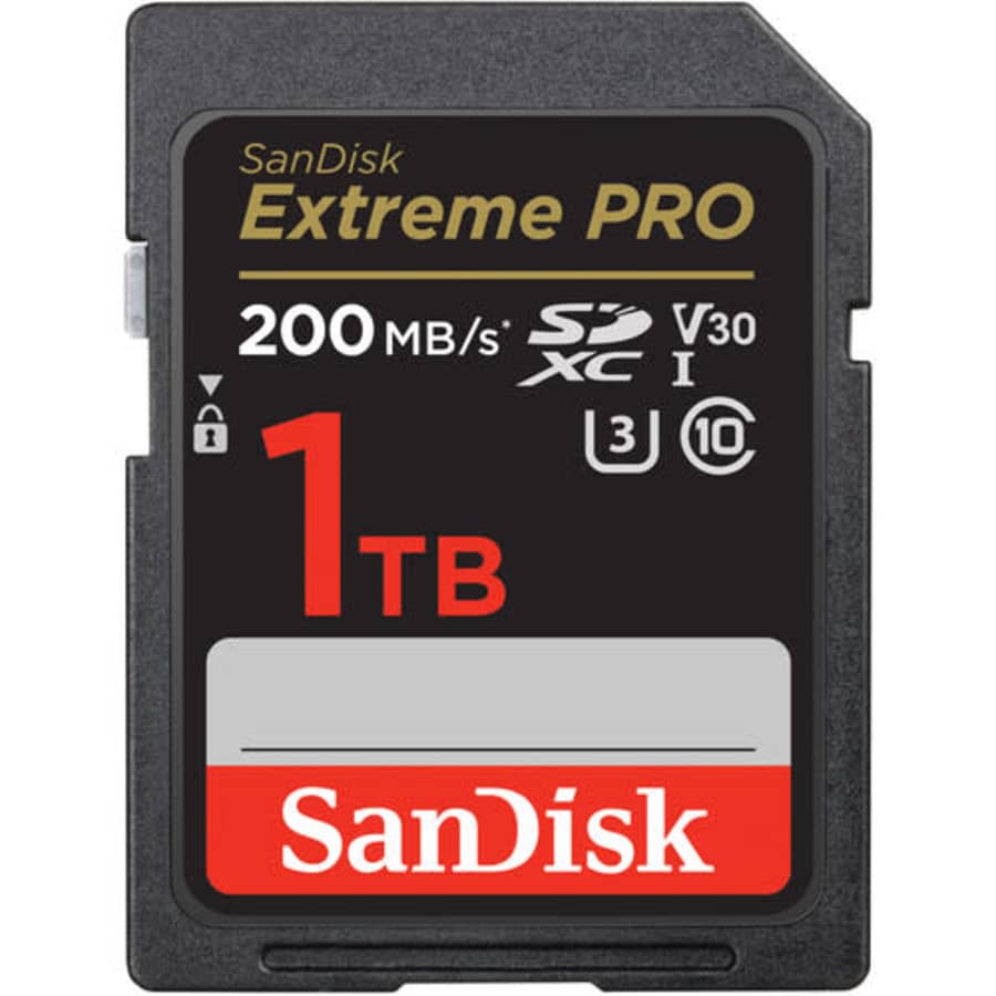 SanDisk Extreme PRO 1TB SDXC Memory Card for $140 SanDisk Extreme PRO 1TB SDXC Memory Card for $140
