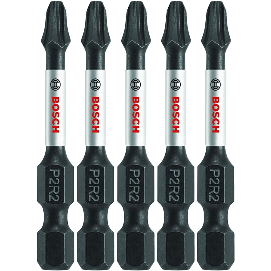 Bosch 5-Piece Impact Tough 2" Phillips/Square Power Bit Set for $5