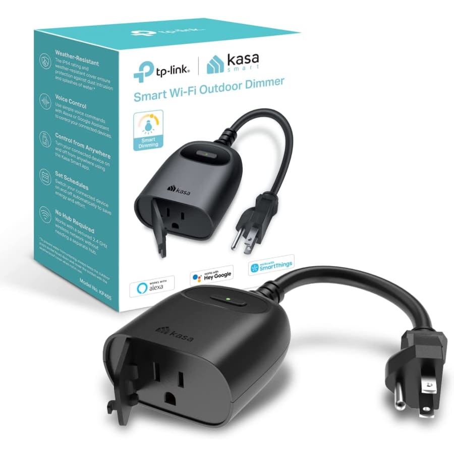 TP-Link Kasa Smart WiFi Outdoor Dimmer Plug: $16 TP-Link Kasa Smart WiFi Outdoor Dimmer Plug: $16