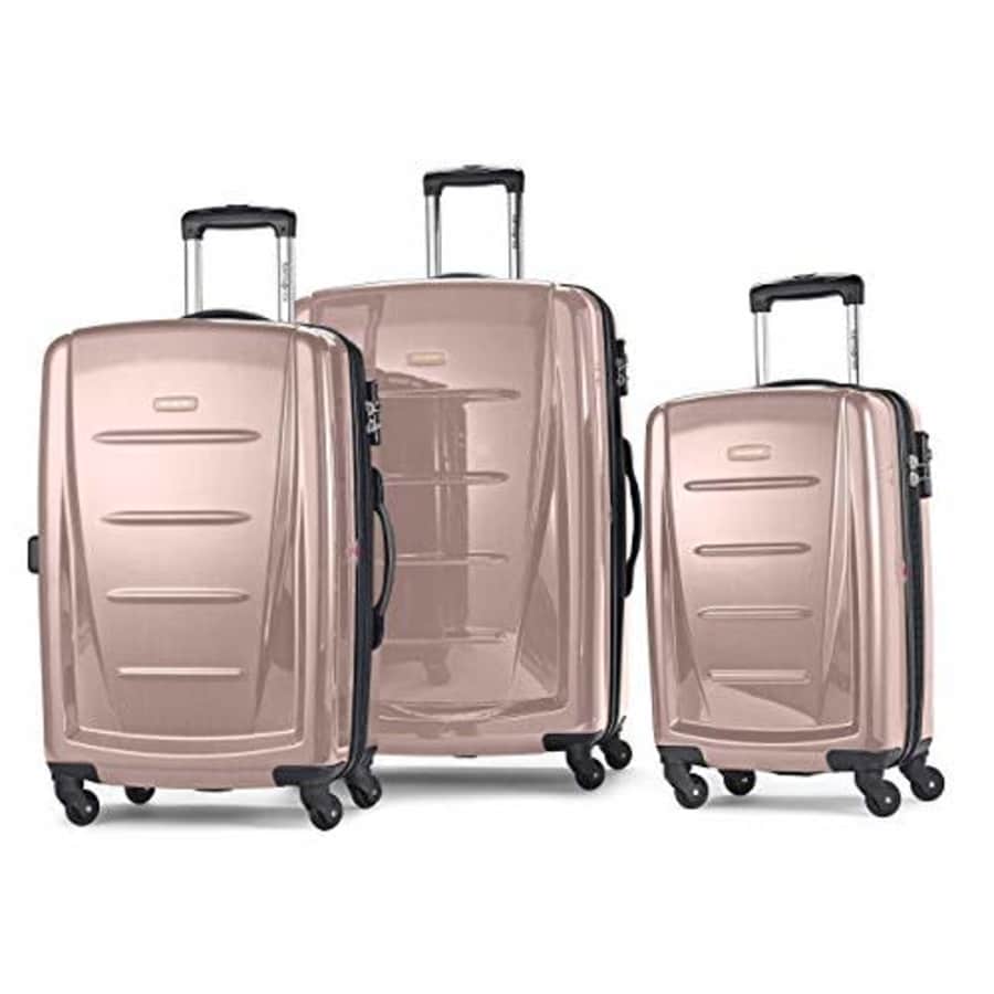 Samsonite Winfield 2 Hardside Luggage with Spinner Wheels, Artic Pink, 3-Piece Set (20/24/28) for $450