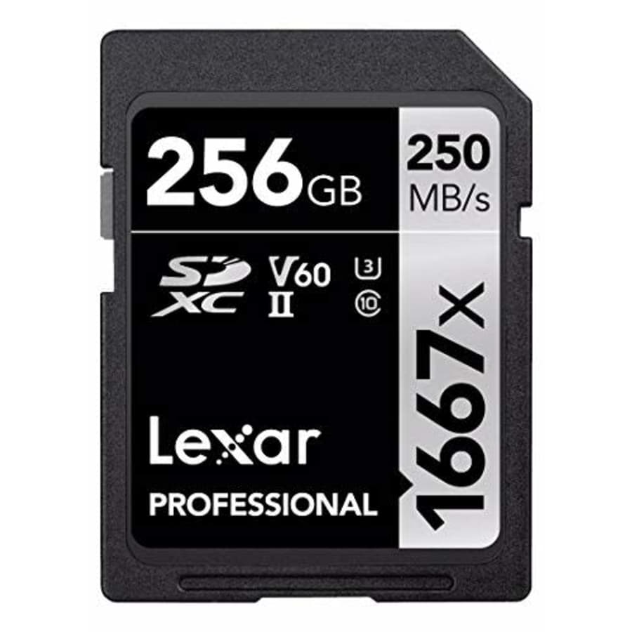 Lexar SDXC, 256 GB Memory Card UHS-II Class 10 SDXC, 256 GB, W125985456 (UHS-II Class 10 SDXC, 256 for $61
