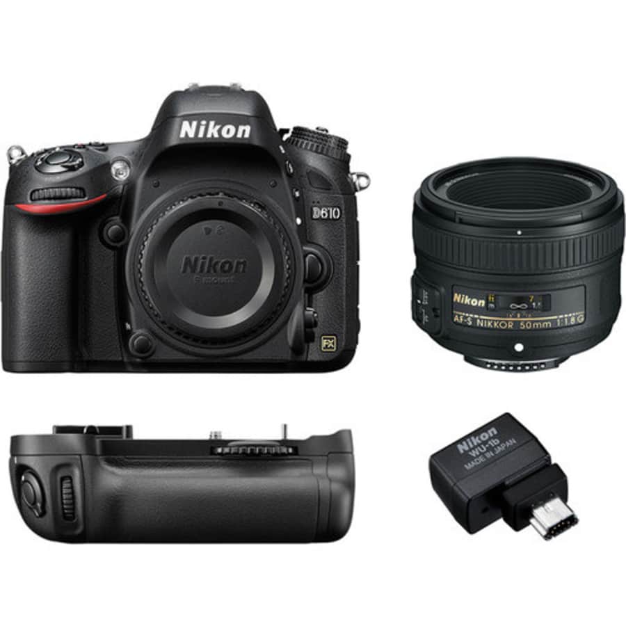 Nikon D610 24.3MP DSLR Camera w/ 50mm Lens & Battery Pack for $897 Nikon D610 24.3MP DSLR Camera w/ 50mm Lens & Battery Pack for $897
