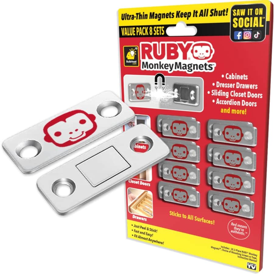 Ruby Monkey Magnets 8-Pack for $10 Ruby Monkey Magnets 8-Pack for $10