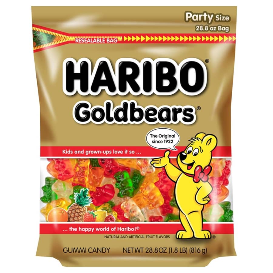Haribo Goldbears 28.8-oz. Resealable Bag for $6 Haribo Goldbears 28.8-oz. Resealable Bag for $6