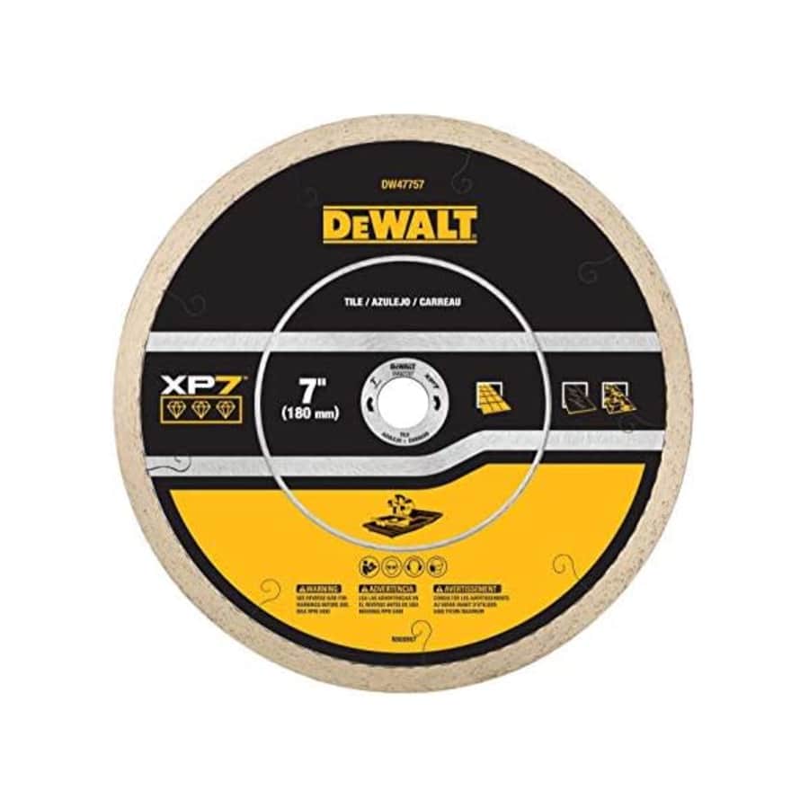 DeWalt 7" Tile Cutting Diamond Blade for $20 DeWalt 7" Tile Cutting Diamond Blade for $20