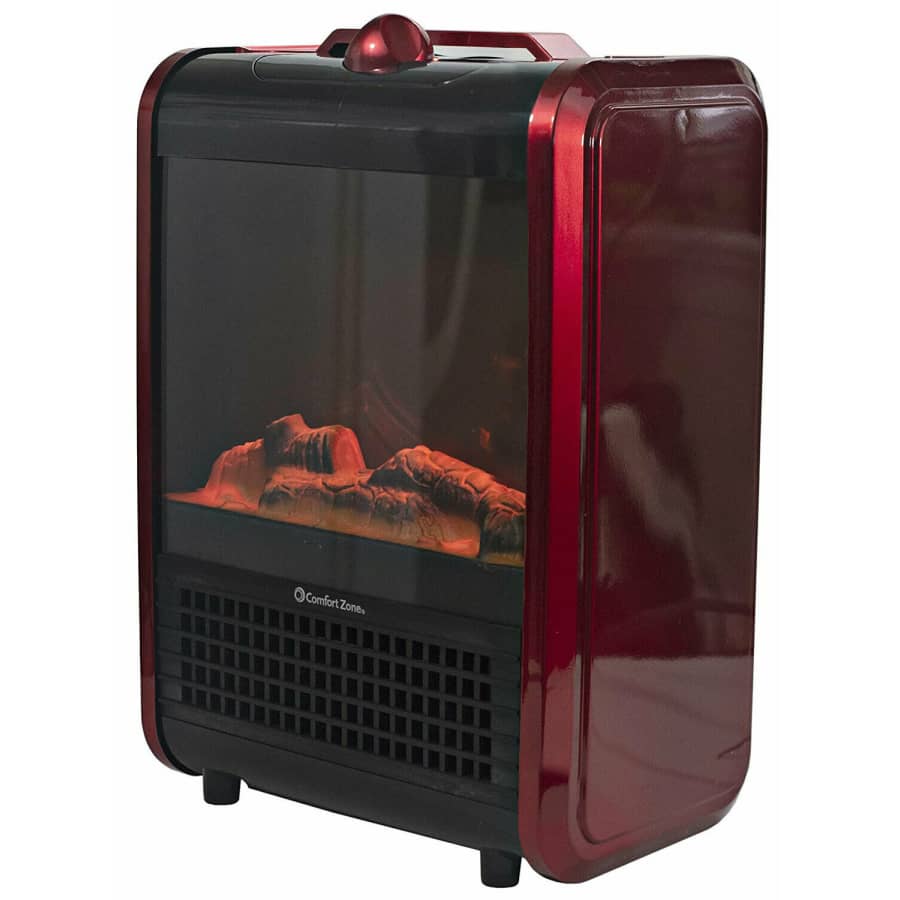 Comfort Zone Portable Mini Electric Fireplace for $36 Comfort Zone Portable Mini Electric Fireplace for $36
