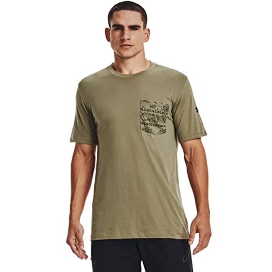 Under Armour Men's Outdoor Pocket T-Shirt, Tent (361)/Khaki Gray, Small for $10 Under Armour Men's Outdoor Pocket T-Shirt, Tent (361)/Khaki Gray, Small for $10