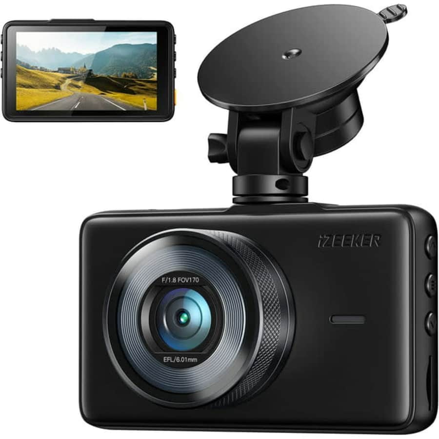 iZeeker 1080p Dash Cam w/ 3" LCD for $30 iZeeker 1080p Dash Cam w/ 3" LCD for $30