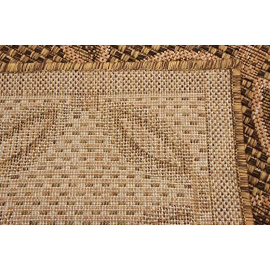 Unique Loom Outdoor Trellis Collection Geometric Border Transitional Indoor and Outdoor Flatweave for $26