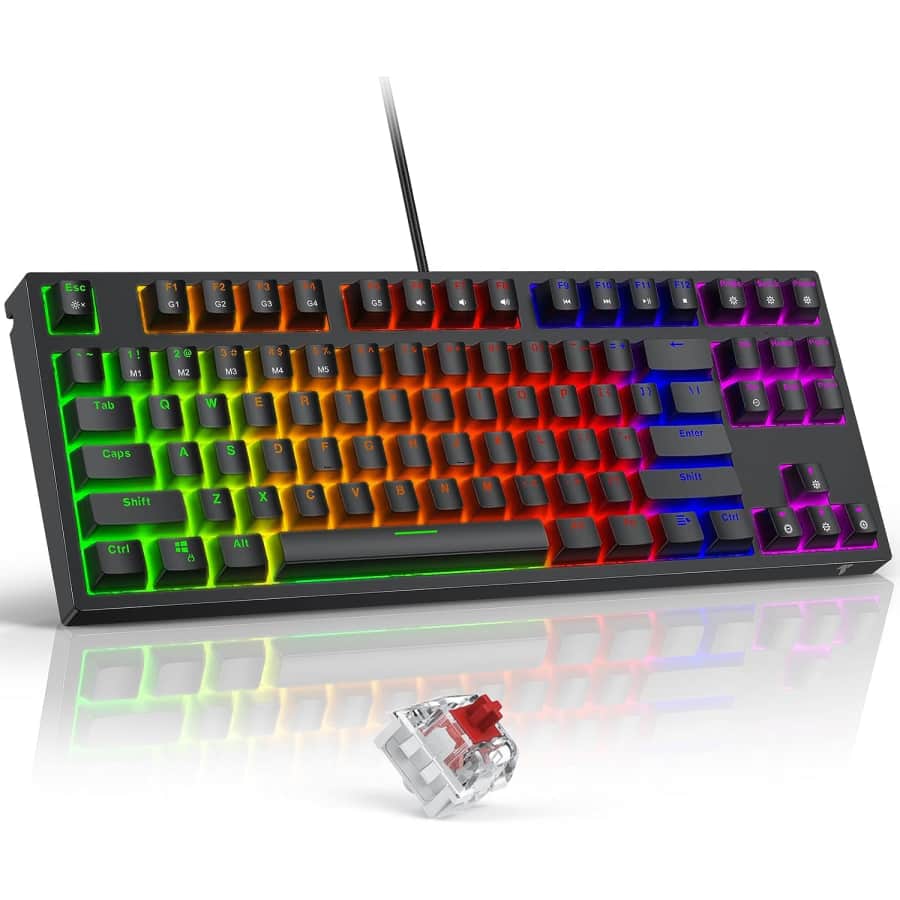 87-Key Wired Mechanical Keyboard for $20 87-Key Wired Mechanical Keyboard for $20
