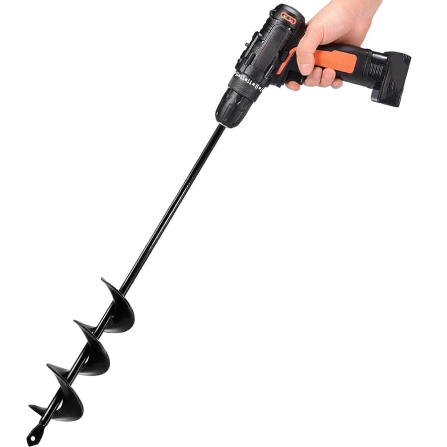 Extended Length Garden Auger Spiral Drill Bit for $10