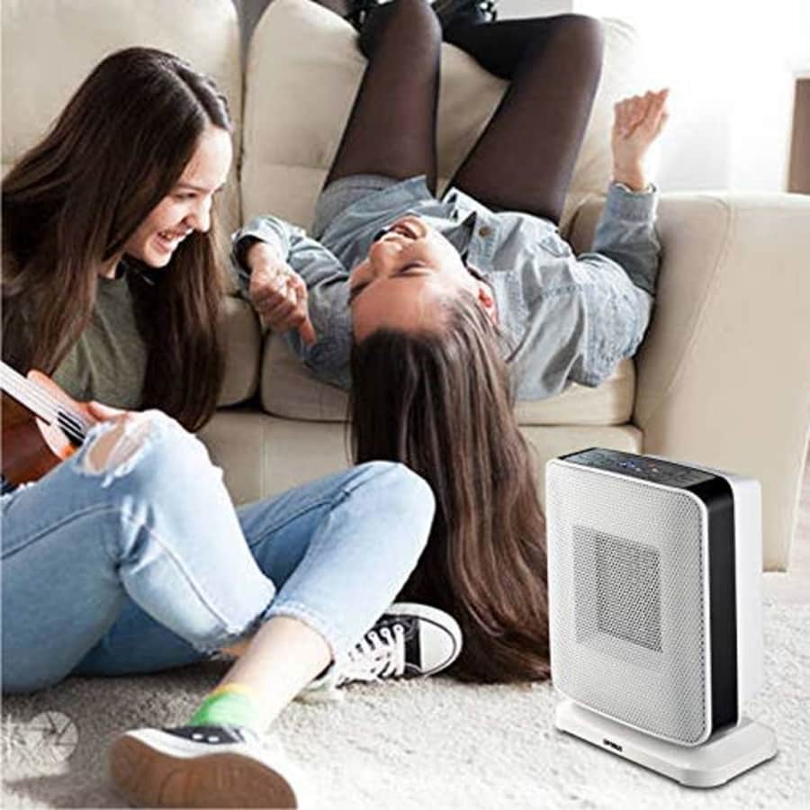 Optimus H-7245 Portable Oscillation Ceramic Heater with Thermostat & LED Portable Oscillation for $66