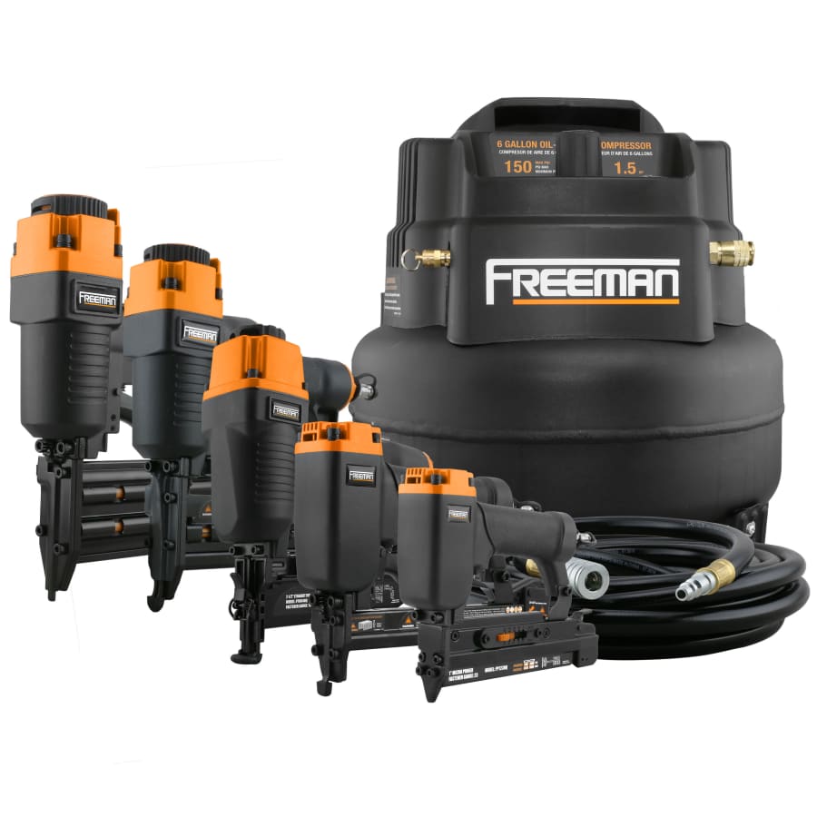 Freeman 5-Piece Nailer Kit w/ Air Compressor for $215 Freeman 5-Piece Nailer Kit w/ Air Compressor for $215