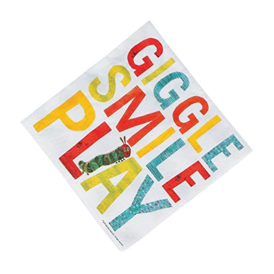 Fun Express - Very Hungry Caterpillar Lunch Napkins for Birthday - Party Supplies - Print Tableware for $9