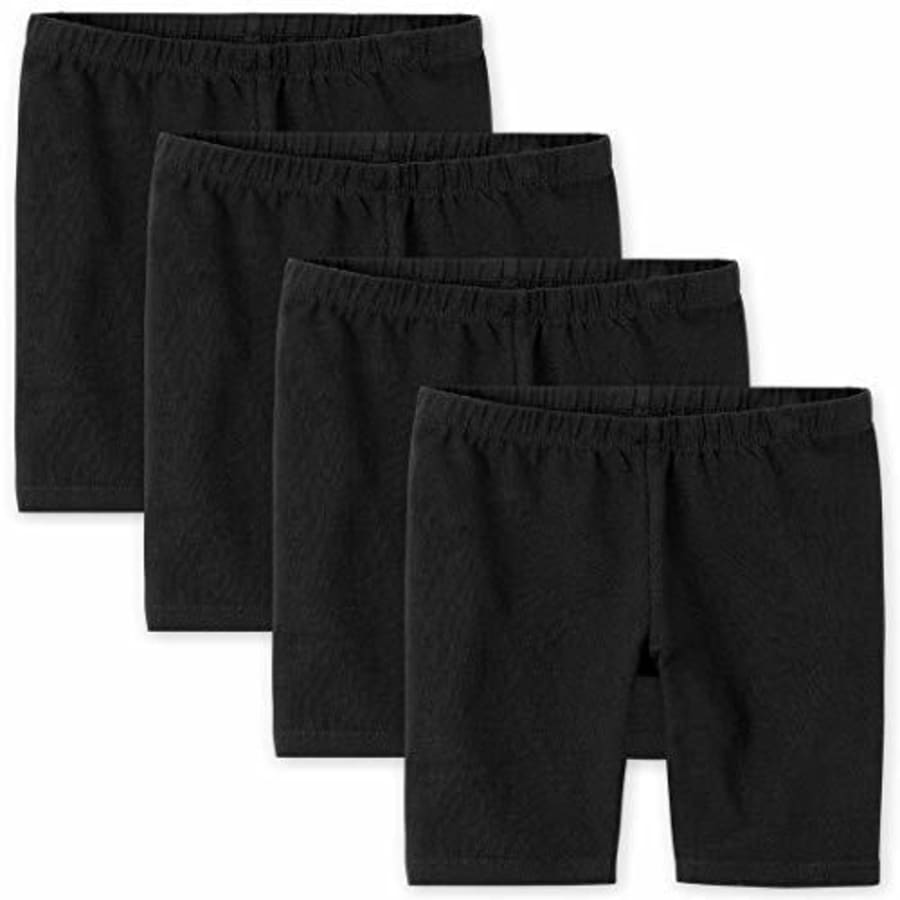 The Children's Place Girls Mix and Match Bike Shorts, Black 4 Pack, X-Small for $16 The Children's Place Girls Mix and Match Bike Shorts, Black 4 Pack, X-Small for $16