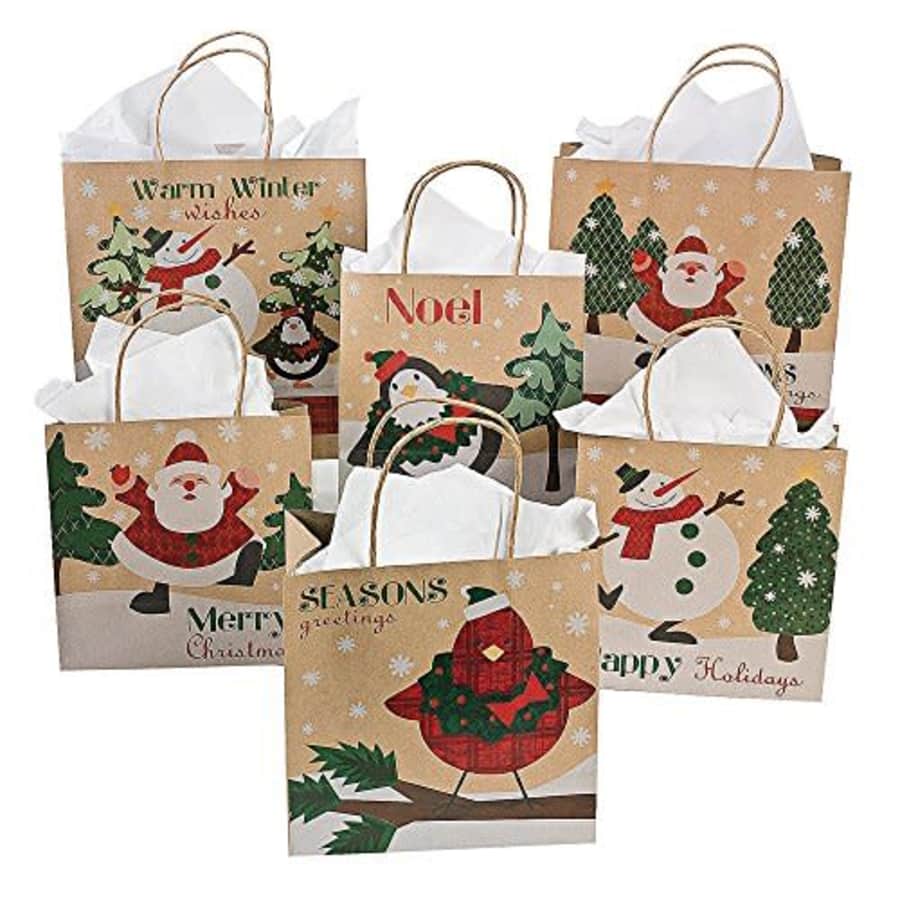 Fun Express CHRISTMAS CRAFT BAG ASST - Party Supplies - 12 Pieces for $10