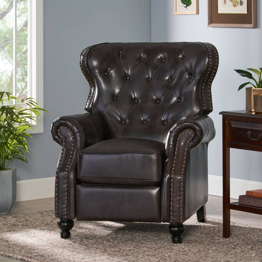Walder Contemporary Tufted Recliner Chair for $365