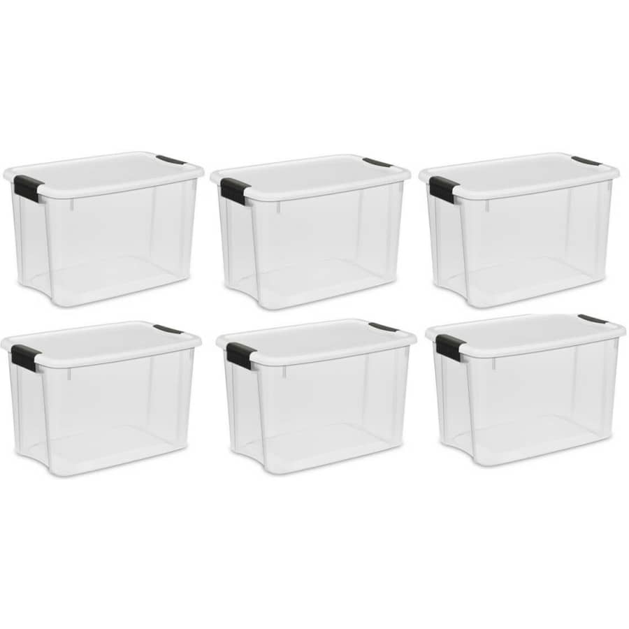 Sterilite 30-Quart Storage Container 6-Pack for $53 Sterilite 30-Quart Storage Container 6-Pack for $53