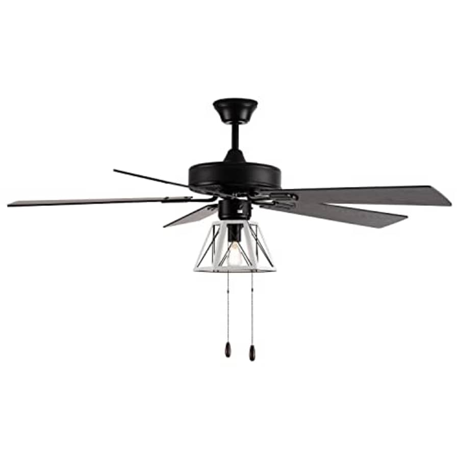 RIVER OF GOODS Decor-Style Ceiling Fan Light - 5-Blade - 52 Inches - Metal Lighted - Modern Decor for $150 RIVER OF GOODS Decor-Style Ceiling Fan Light - 5-Blade - 52 Inches - Metal Lighted - Modern Decor for $150