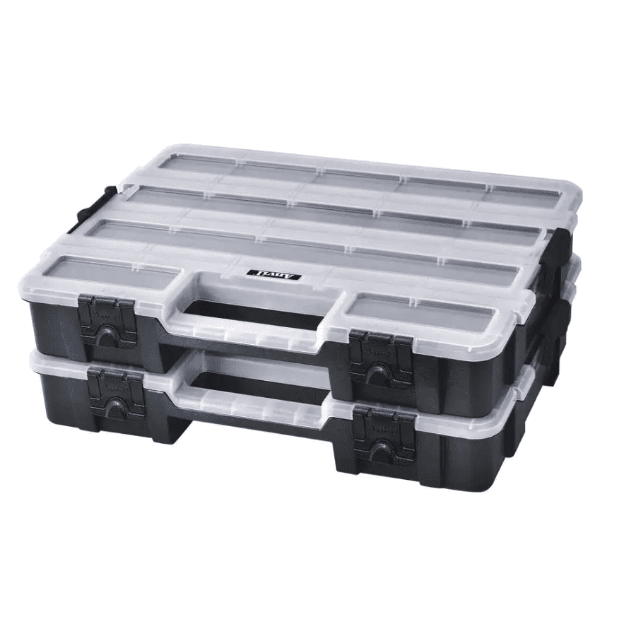 Anvil 17-Compartment Interlocking Parts Organizer 2-Pack for $7 Anvil 17-Compartment Interlocking Parts Organizer 2-Pack for $7