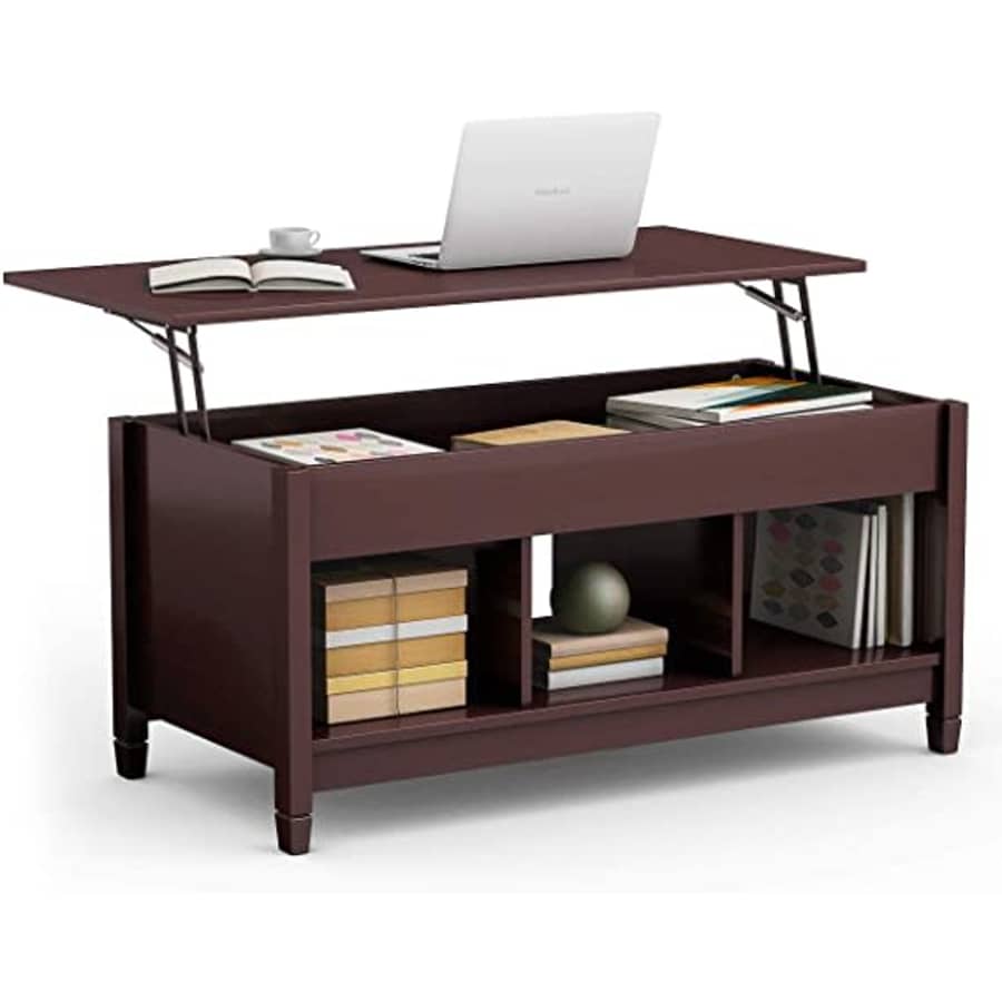 Tangkula Wooden Lift-Top Coffee Table for $116 Tangkula Wooden Lift-Top Coffee Table for $116