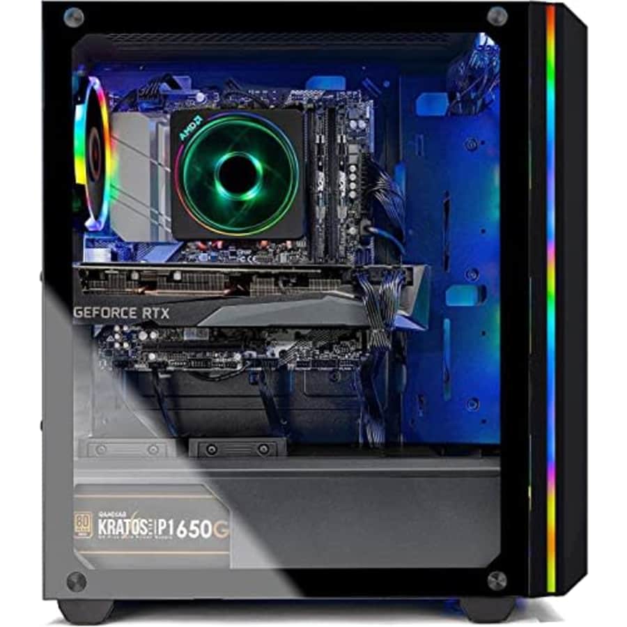 Skytech Chronos Gaming PC Desktop AMD Ryzen 5 5600X 3.7 GHz, RTX 3060, 1TB NVME SSD, 16G DDR4 3200, for $1,000