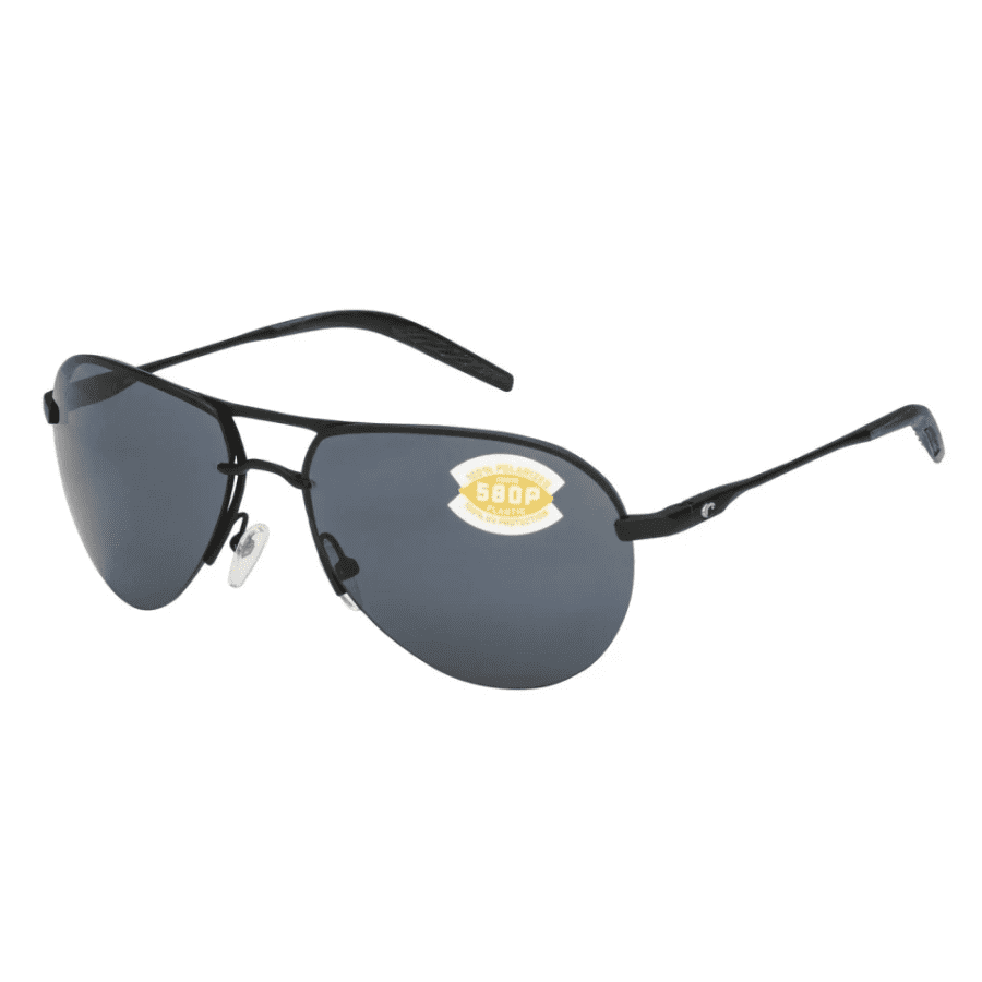 Costa Del Mar Helo Black Aviator Sunglasses for $90
