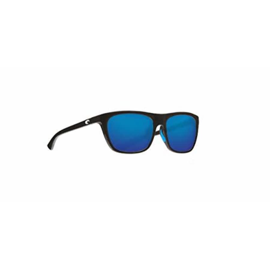 Costa Del Mar Costa Cheeca Shiny Black Resin Frame Blue Mirror Lens Unisex Sunglasses CHA11OBMP for $105