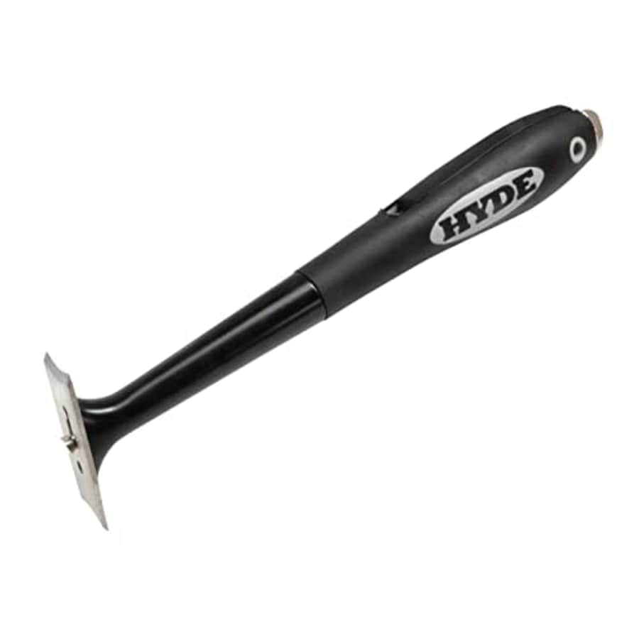 Hyde Contour Scraper Long Neck Metal Shaft, Heat Gun Safe with 6 Stainless Steel Blades for $28