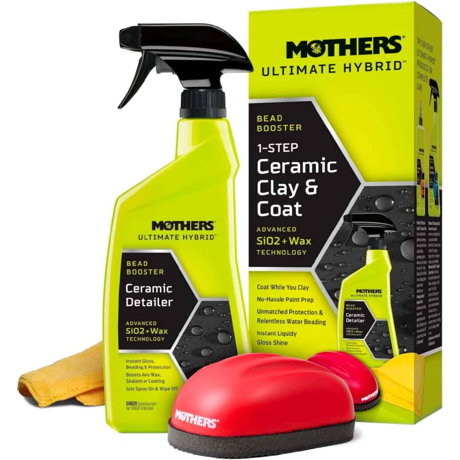 Mothers Ultimate Hybrid 1-Step Ceramic Clay & Coat: $18 Mothers Ultimate Hybrid 1-Step Ceramic Clay & Coat: $18