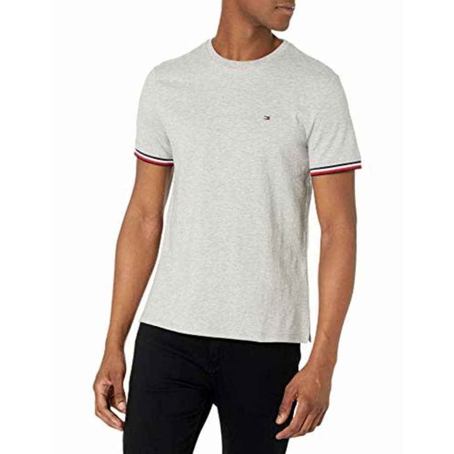 Tommy Hilfiger Men's Short Sleeve Crewneck T Shirt, Heather, MD for $28 Tommy Hilfiger Men's Short Sleeve Crewneck T Shirt, Heather, MD for $28