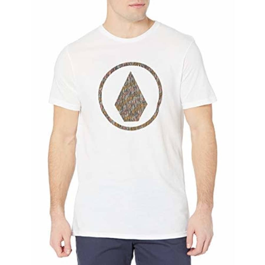 Volcom Men's Infillion Short Sleeve Tee Shirt, White, Large for $25 Volcom Men's Infillion Short Sleeve Tee Shirt, White, Large for $25