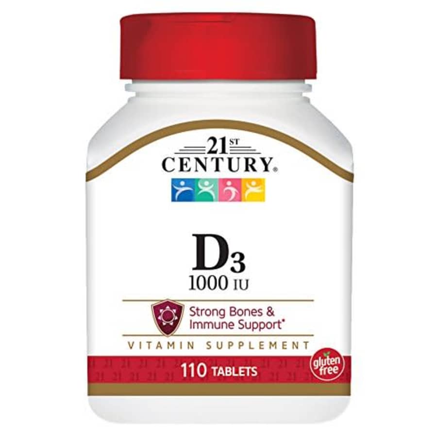 21st Century D3 1000 iu Tablets, 110-Count (Pack of 4) for $25 21st Century D3 1000 iu Tablets, 110-Count (Pack of 4) for $25